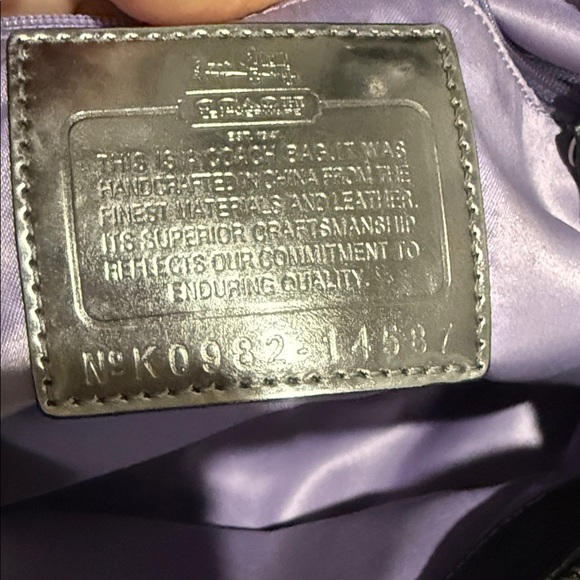 Coach Monochrome Patterned Shoulder Bag - Picture 17 of 17